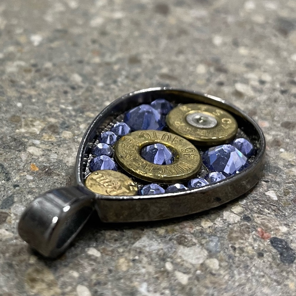 Shotgun Shell Pendant, Swarovski Elements, Made I… - image 6